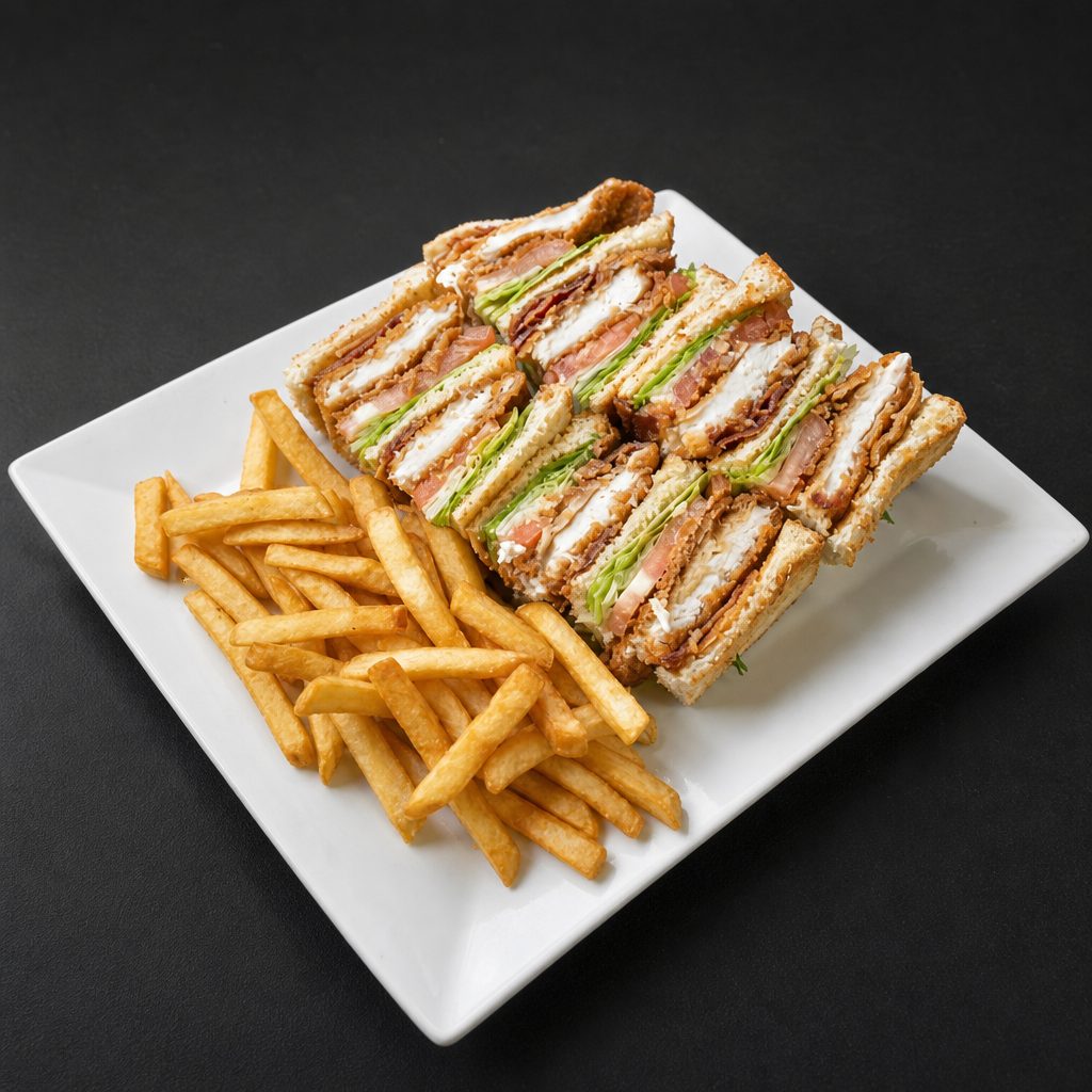 Crispy Chicken Club Sandwich.