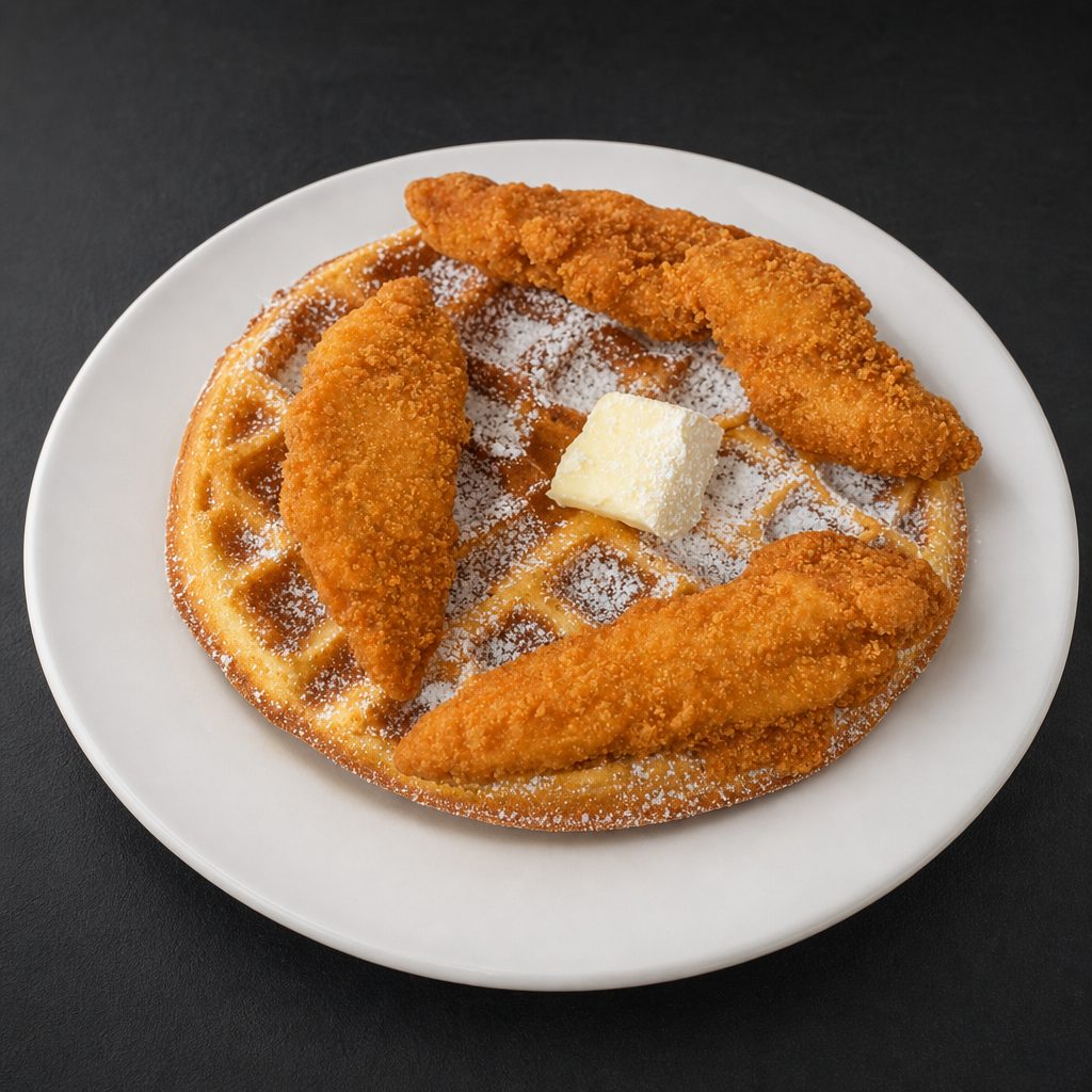Chicken And Waffles.