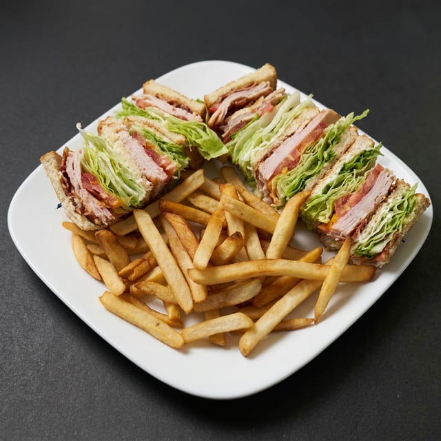 Turkey Club Sandwich.