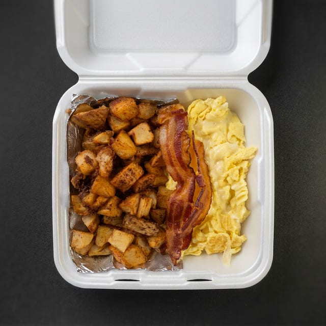 2 Eggs, Home Fries and Toast.