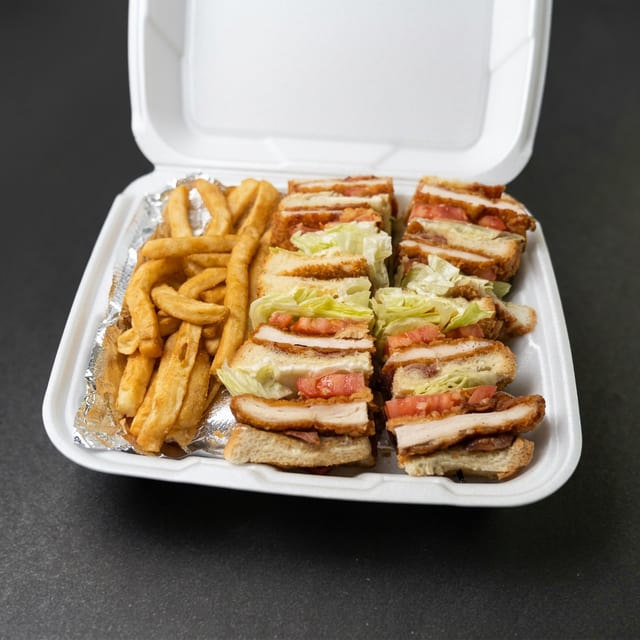 Crispy Chicken Club Sandwich.